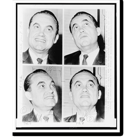 Historic Print, [George Wallace, four bust portraits], 16" x 20"