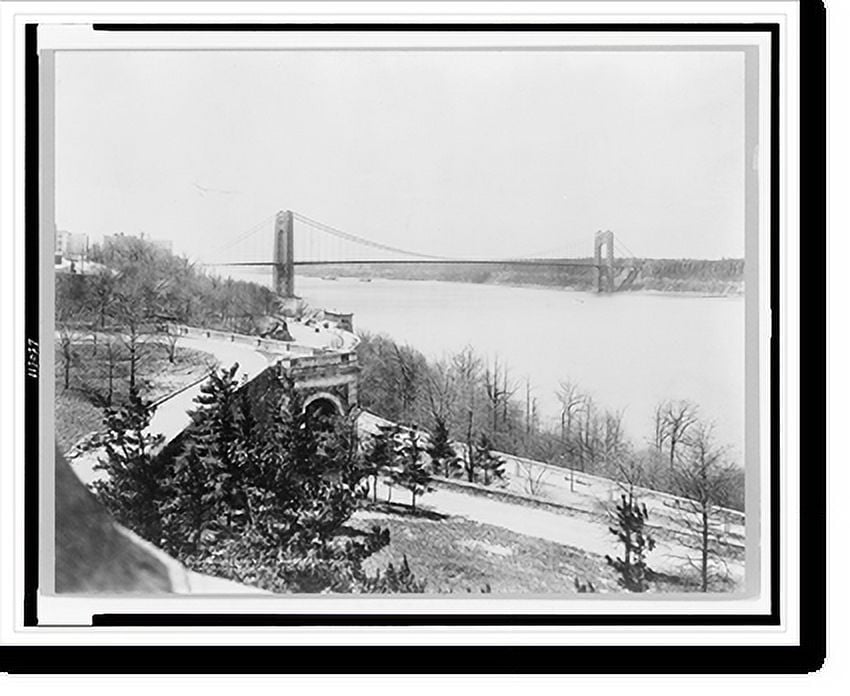 Historic Print, Washington Bridge & Fort Tryon Park, 16" x 20