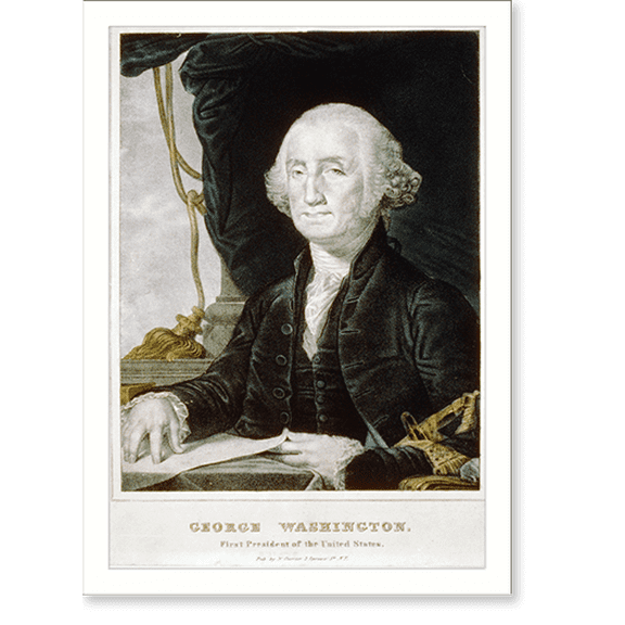 Historic Print, George Washington: first president of the United States, 16" x 20"
