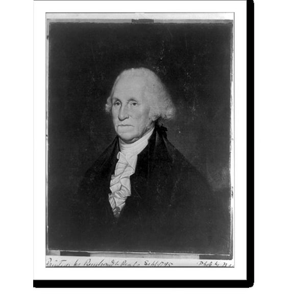 Historic Print, [George Washington, half-length portrait, facing left], 18" x 24"