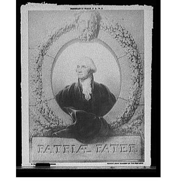 Historic Print, [George Washington, head and shoulders portrait], 18" x 24"
