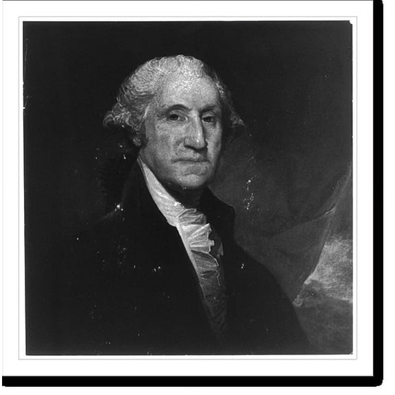 Historic Print, [George Washington, head-and-shoulders portrait, facing right], 16" x 20"