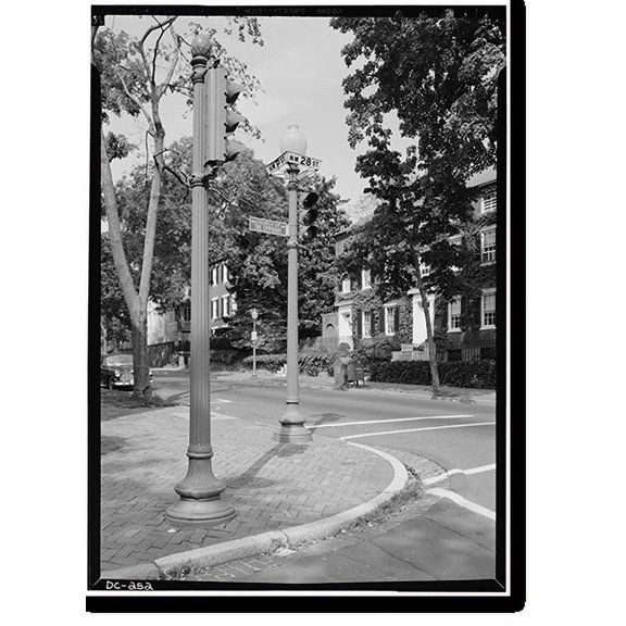 Historic Print, Georgetown Street Furniture, Georgetown Vicinity, Washington, District of Columbia, DC - 4, 16" x 20"