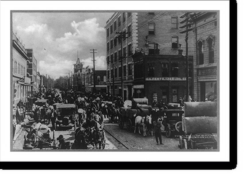 Historic Print, Valdosta Sea Island Cotton hauled through