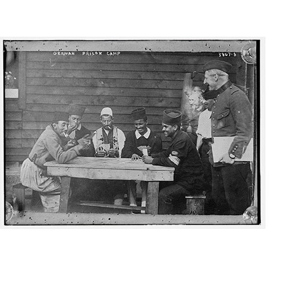 Historic Print, German Prison Camp, 18" x 24"