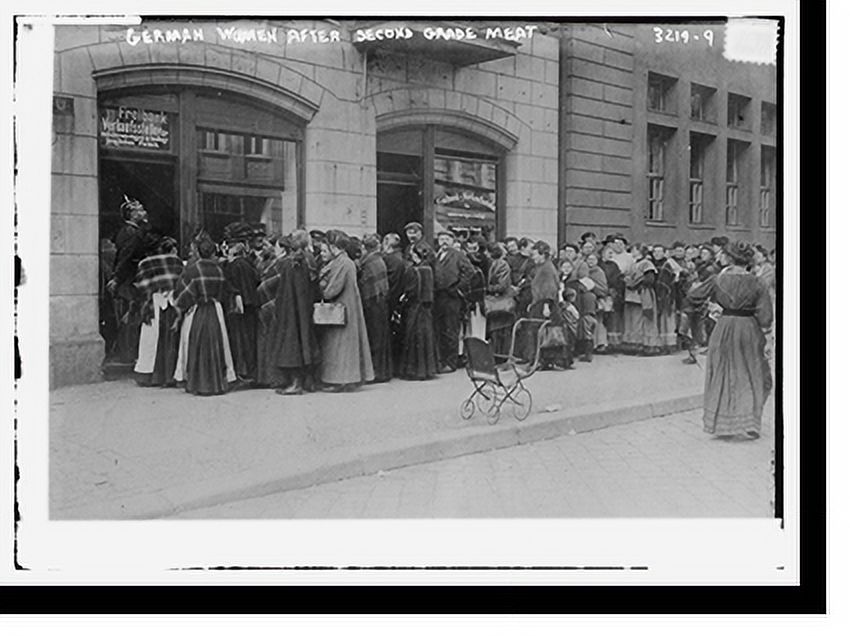 Historic Print, German women after second grade meet., 16" x 20