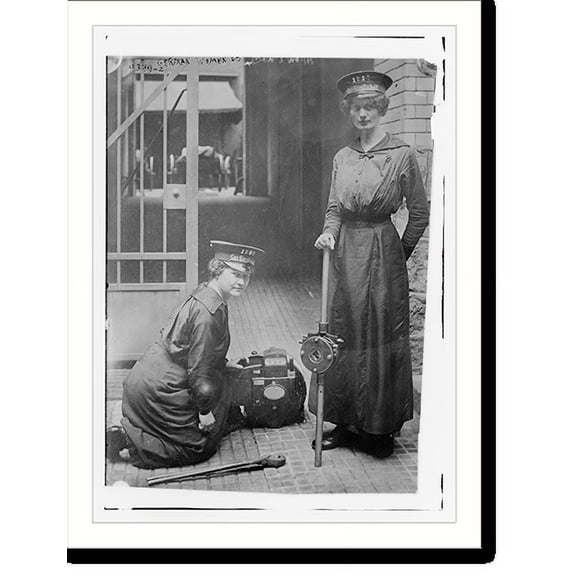 Historic Print, German women doing men's work, 16" x 20"