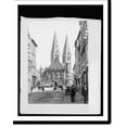 Historic Print, Germany, Kaiser Wilhelm Plaza at Bremer, 16" x 20