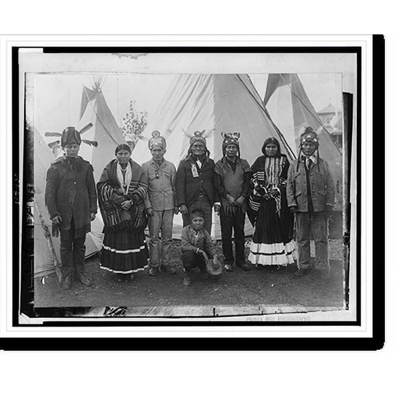 Historic Print, Geronimo and Apaches at the St. Louis Fair, 18" x 24"