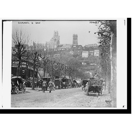 Historic Print, Gers. in Laon, 18" x 24"