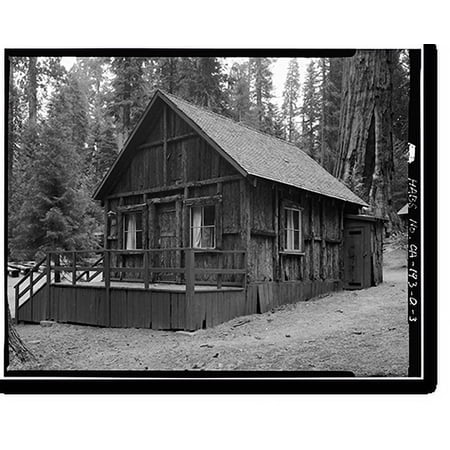 Historic Print, Giant Forest Lodge Historic District, Cabin A, Three Rivers vicinity, Tulare County, CA - 3, 16" x 20"
