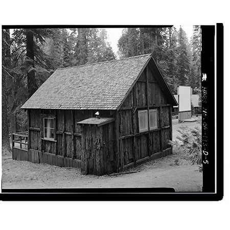 Historic Print, Giant Forest Lodge Historic District, Cabin A, Three Rivers vicinity, Tulare County, CA - 5, 16" x 20"
