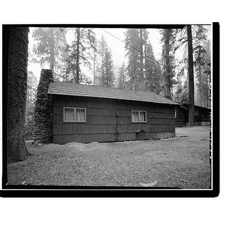 Historic Print, Giant Forest Lodge Historic District, Cabin H, Three Rivers vicinity, Tulare County, CA - 2, 16" x 20"