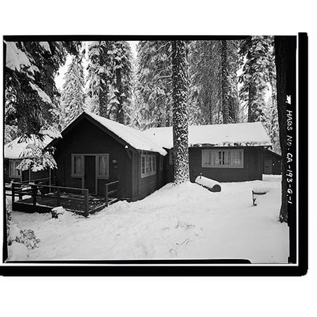 Historic Print, Giant Forest Lodge Historic District, Cabin No. 5, Three Rivers vicinity, Tulare County, CA, 16" x 20"