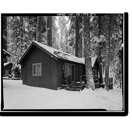 Historic Print, Giant Forest Lodge Historic District, Cabin No. 8, Three Rivers vicinity, Tulare County, CA, 16" x 20"