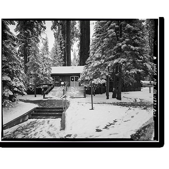 Historic Print, Giant Forest Lodge Historic District, Registration Building, Three Rivers vicinity, Tulare County, CA, 16" x 20"