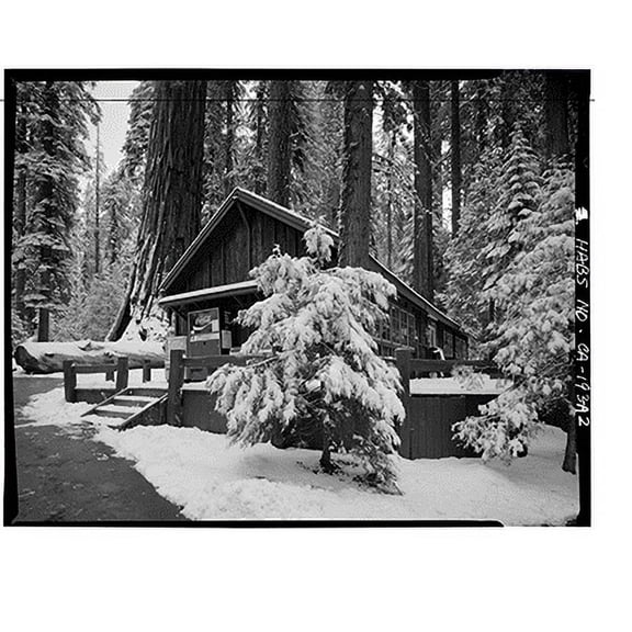 Historic Print, Giant Forest Lodge Historic District, Registration Building, Three Rivers vicinity, Tulare County, CA - 2, 18" x 24"