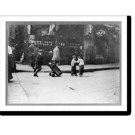 Historic Print, Gimme a smoke." Street boys. Location: Boston, Massachusetts.", 16" x 20"