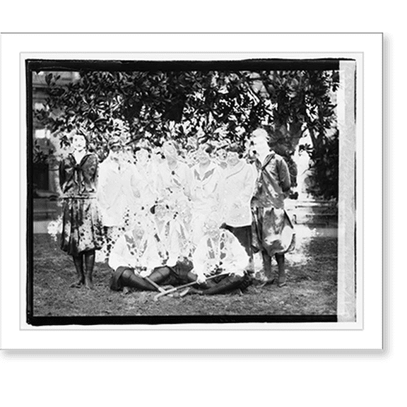 Historic Print, Girls hockey team war risk, 18" x 24"