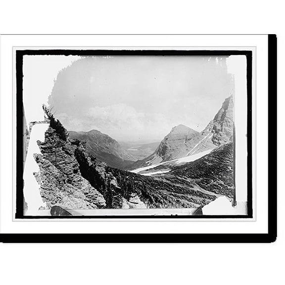 Historic Print, Glacier Nat'l Pk. View East from Swift Current Pass, 16" x 20"