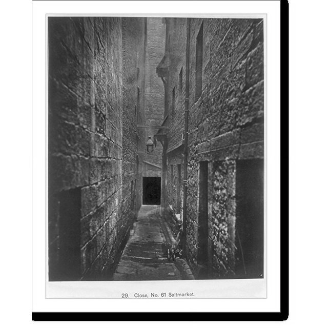 Historic Print, [Glasgow, Scotland] Close, No. 61 Saltmarket, 16" x 20