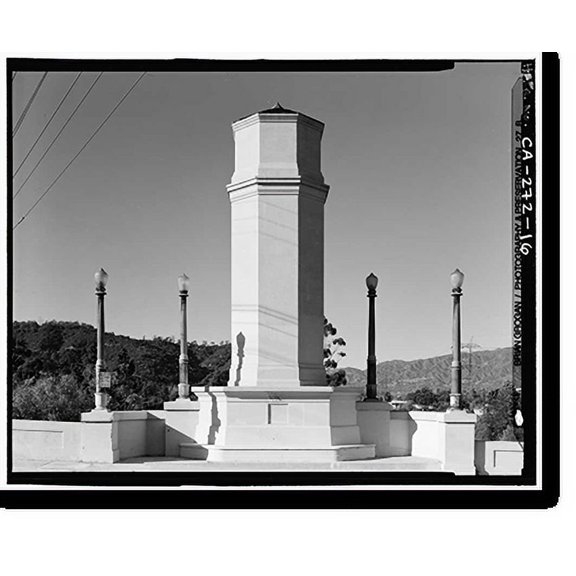 Historic Print, Glendale-Hyperion Viaduct, Spanning Golden State Freeway (Interstate 5) and Los Angeles River, Los Angeles, Los Angeles County, CA - 16, 16" x 20"