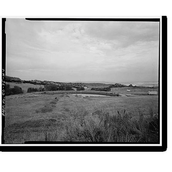Historic Print, Glenn L. Martin Company, Titan Missile Test Facilities, Catch Basin, Waterton Canyon Road & Colorado Highway 121, Lakewood vicinity, Jefferson County, CO, 18" x 24"