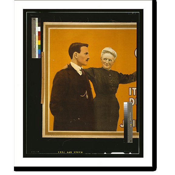 Historic Print, Go! It's your duty lad. Join to-day.printed by David Allen & Sons Ld. Harrow, Middlesex., 16" x 20"