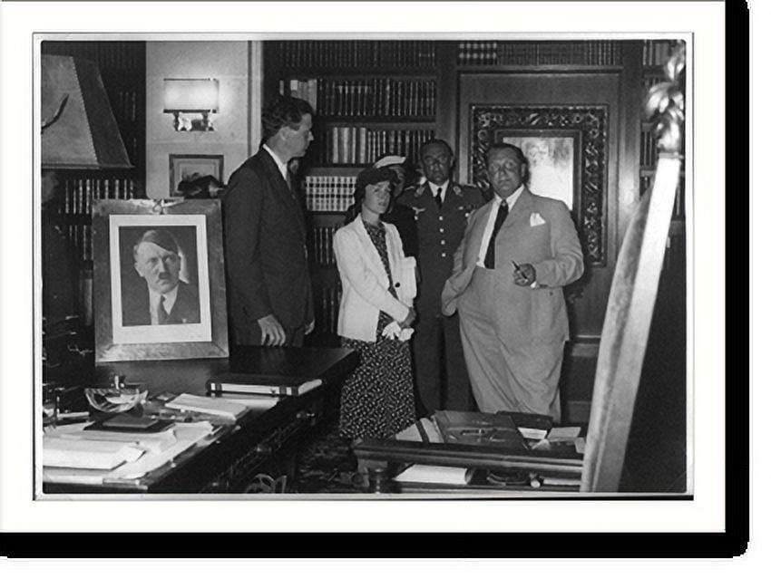 Historic Print, [Goering with Charles A. and Mrs. Lindbergh], 16