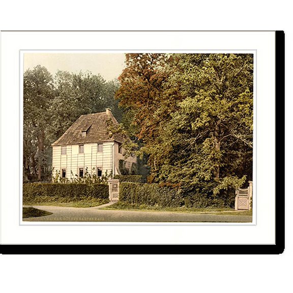 Historic Print, Goethes House Weimar Thuringia Germany, 18" x 24"