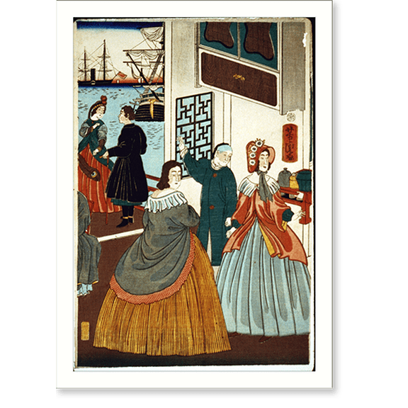 Historic Print, Gokakoku jinbutsu - dontaku no zu - 2, 16" x 20"