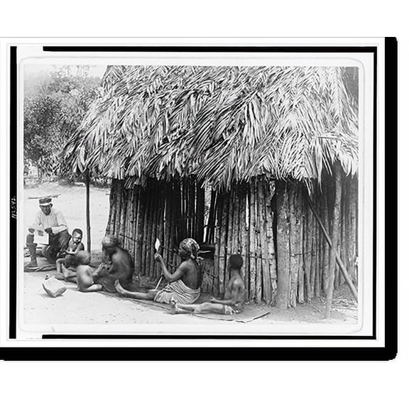 Historic Print, Golah hut, Liberia, 18" x 24"