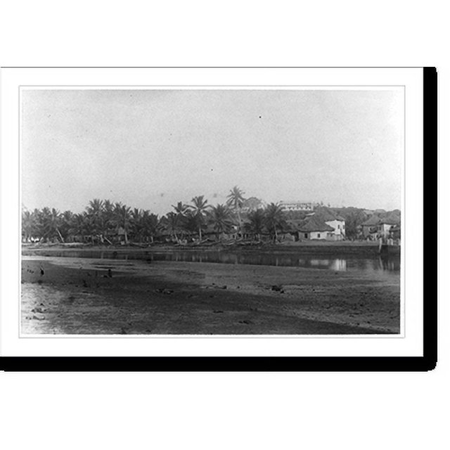Historic Print, [Gold Coast, British West Africa, Elmina, view across