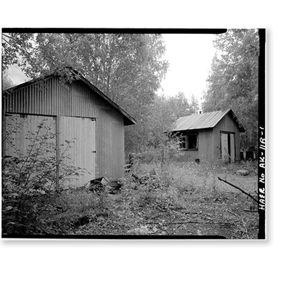 Historic Print, Gold Placers Incorporated, Warehouse, Near Coal Creek & Yukon River, Eagle vicinity, Southeast Fairbanks Census Area, AK, 18" x 24"