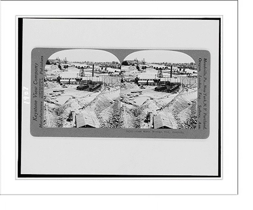 Historic Print, Gold mines, Bendigo, Vict., Australia, 16" x 20