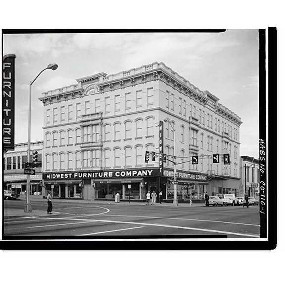 Historic Print, Goodblock Building, Larimer & Sixteenth Streets, Denver, Denver County, CO, 18" x 24"