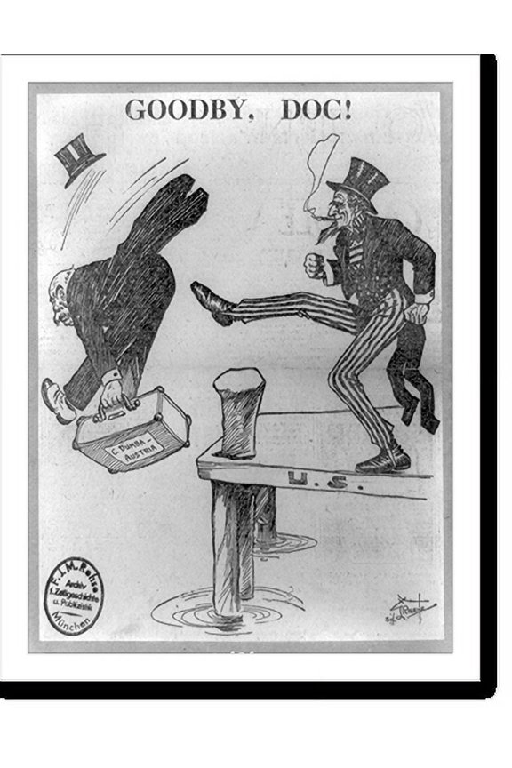 Historic Print, Goodby, Doc!.Sid Greene., 18" x 24"
