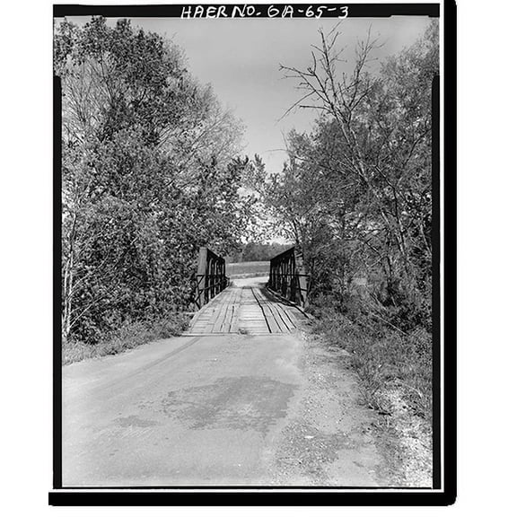 Historic Print, Gordon County Road 220 Bridge, Spanning Pine Log Creek on County Road 220, Fairmount vicinity, Gordon County, GA - 3, 16" x 20"