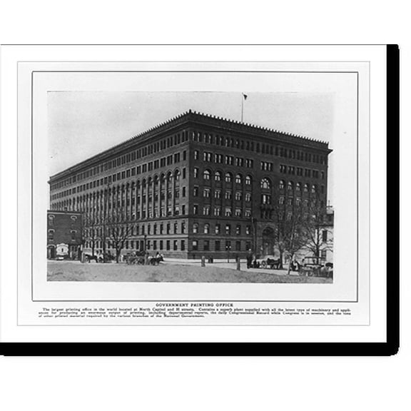 Historic Print, Government Printing Office, 18" x 24"