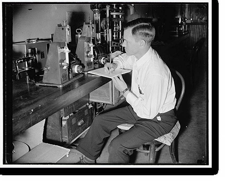 Historic Print, Government discovers method to preseve film. Folding