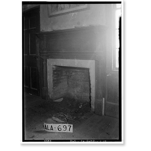 Historic Print, Governor Benjamin Fitzpatrick House, State Route 14