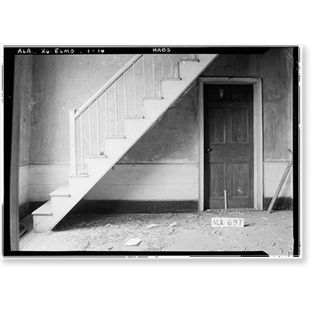 Historic Print, Governor Benjamin Fitzpatrick House, State Route 14