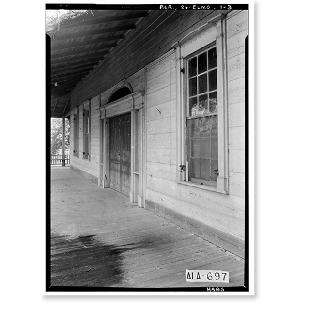 Historic Print, Governor Benjamin Fitzpatrick House, State Route 14