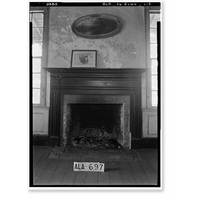 Historic Print, Governor Benjamin Fitzpatrick House, State Route 14