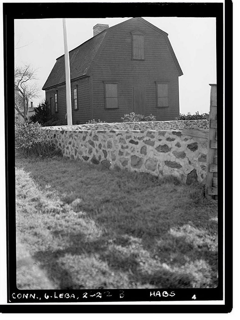 Historic Print, Governor Jonathan Trumbull War Office, Lebanon, New