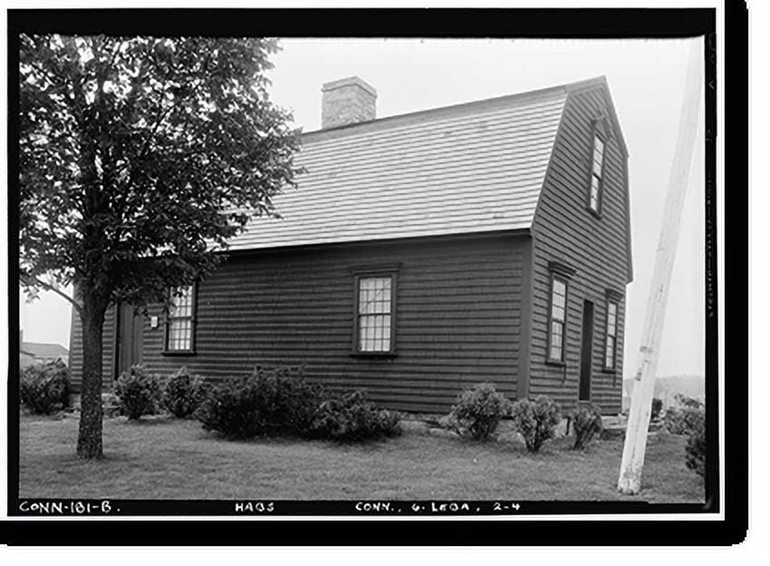 Historic Print, Governor Jonathan Trumbull War Office, Lebanon, New