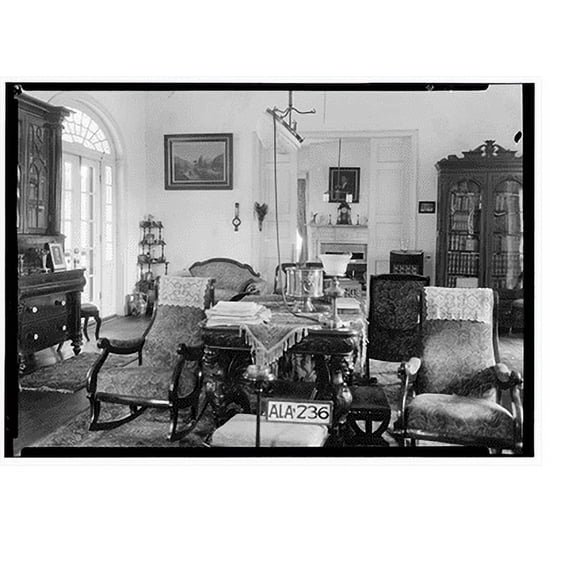 Historic Print, Governor Samuel Pickens House, State Route 14, Sawyerville vicinity, Hale County, AL - 22, 16" x 20"