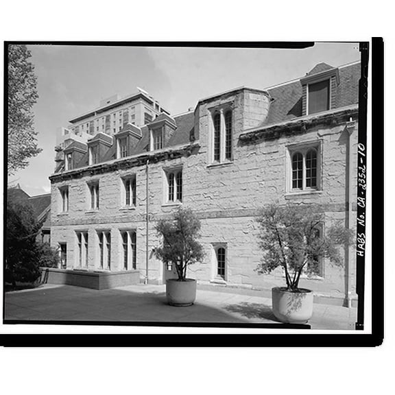 Historic Print, Grace Cathedral, George William Gibbs Memorial Hall, 1051 Taylor Street, San Francisco, San Francisco County, CA - 10, 16" x 20"