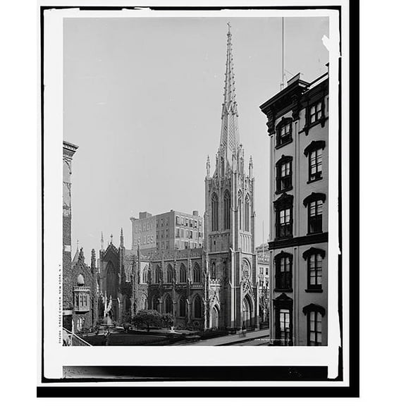 Historic Print, Grace Church, New York, N.Y., 18" x 24"