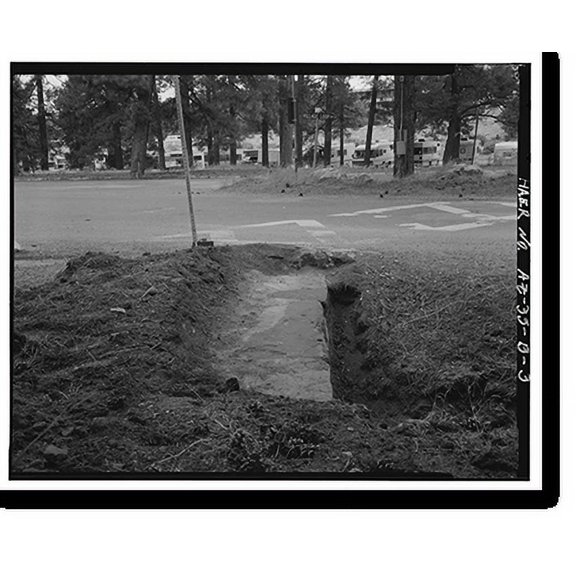 Historic Print, Grand Canyon National Park Roads, Village Loop Headwall No. 1, Grand Canyon Village, Coconino County, AZ - 3, 16" x 20"
